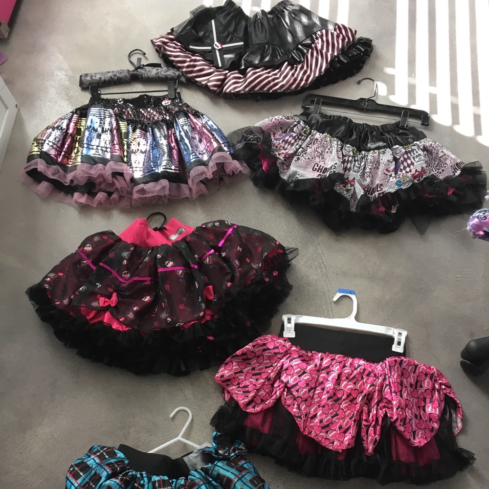 Monster High tutu skirts